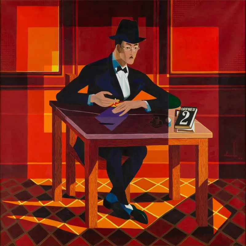 Painting of Fernando Pessoa by Almada Negreiros
